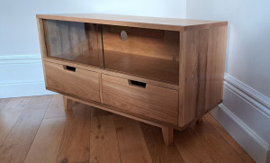 Media cabinet in oak 1