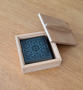 Tarot box in ash (with tarot cards)